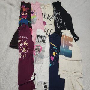 Girls bundle lot of long sleeved shirts Size 7 7/8